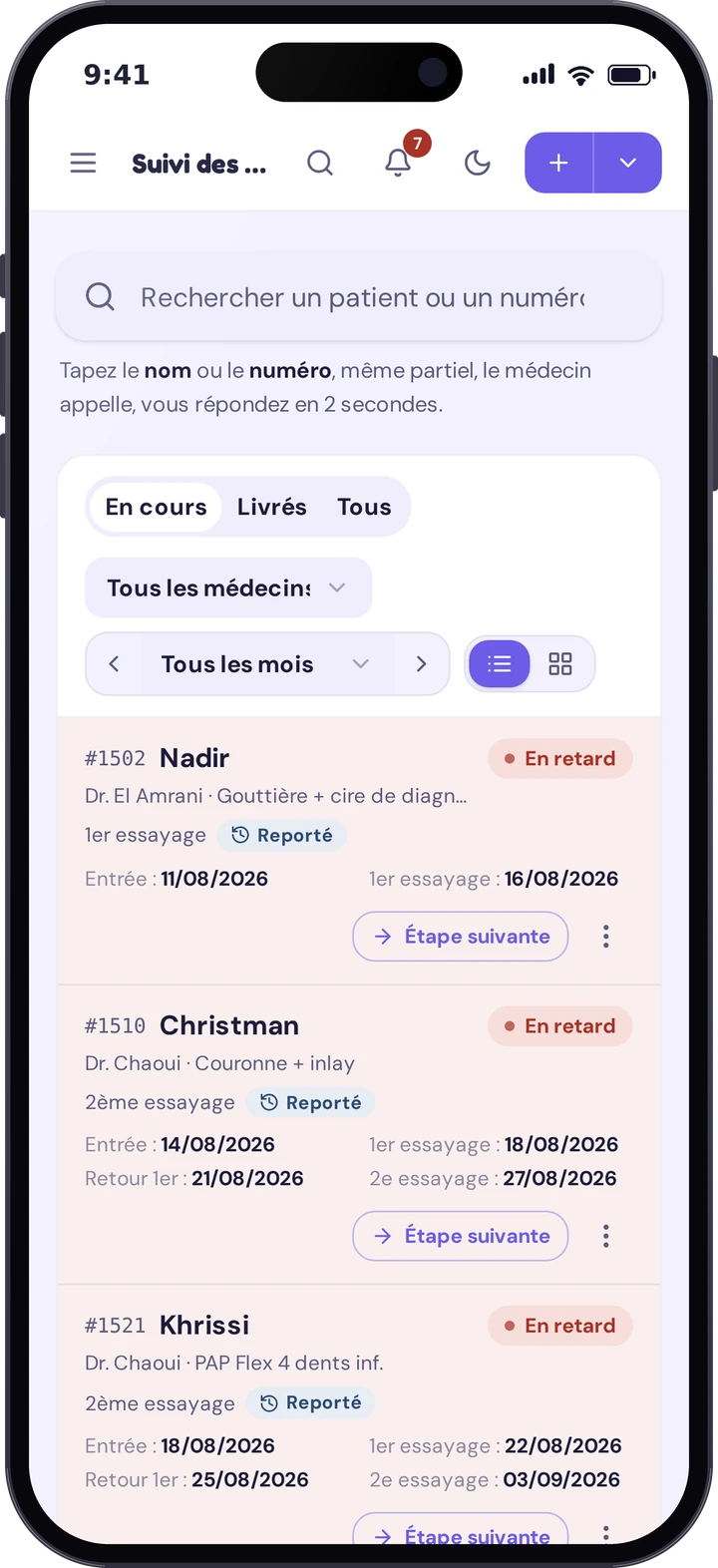 LaboSuivi sur mobile